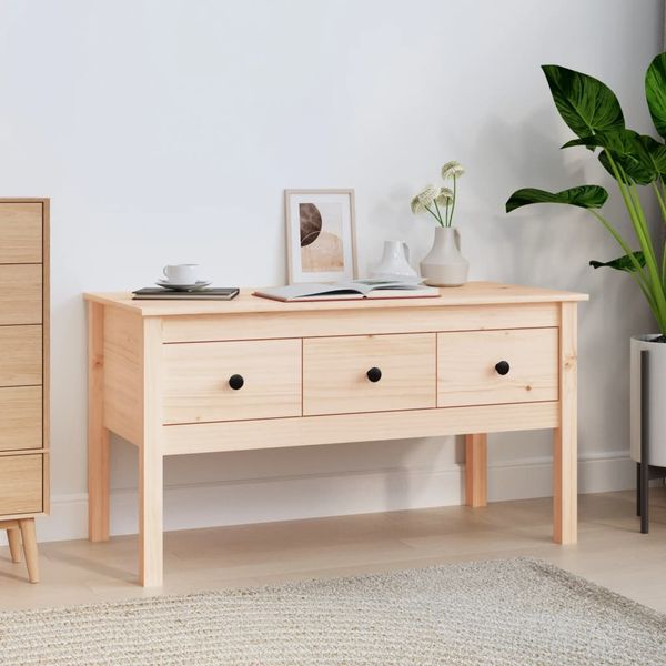 vidaXL Konferenčný stolík 102x49x55 cm borovicový masív