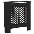 vidaXL Kryt na radiátor čierny 78 cm MDF