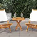 vidaXL Štvorcová stolová doska 50x50x2,5 cm teakový masív