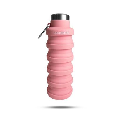 Skladacia fľaša ružová 500 ml - BeastPink