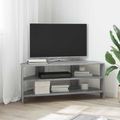 vidaXL RohováTVskriňa 102x40,5x45cm Sivý Sonoma Kompozitné drevo