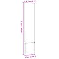 vidaXL Záhradná clona na súkromie Rezací Biela 32 x 140 cm