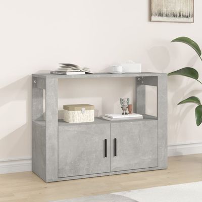 vidaXL Komoda betónovo sivá 80x30x60 cm spracované drevo