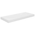 vidaXL Plávajúce nástenné police 4 ks, lesklé biele 60x23,5x3,8cm, MDF