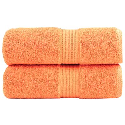 vidaXL Prémiové umývacie utierky SOLUND 2 ks oranžové 30x30 cm 600 g/m²