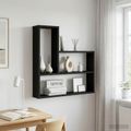 vidaXL Stenná polica Čierny dub 60 x 11 x 60 cm Kompozitné drevo