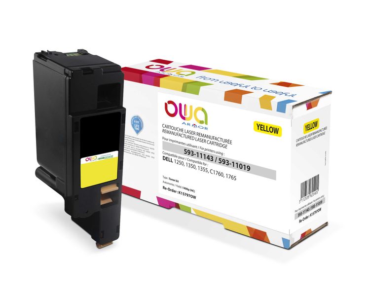 OWA Armor toner kompatibilný s Dell 593-11143, 1400st, žltá/yellow