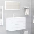 vidaXL Skrinka pod umývadlo, biela 80x38,5x48 cm, kompozitné drevo