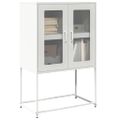 vidaXL Highboard White 68x39x107 cm Oceľ