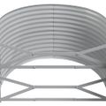 vidaXL Vyvýšený záhradný záhon pozinkovaná oceľ 396x100x68 cm antracit