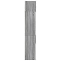 vidaXL Úložná lavička sivá sonoma 70x42,5x225 cm kompozitné drevo