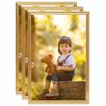 vidaXL Fotorámiky na stenu , koláž 3 ks, zlaté 59,4x84 cm, MDF