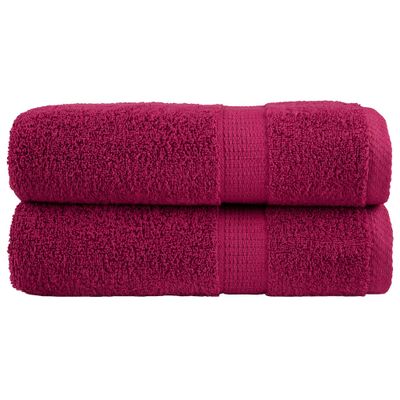 vidaXL Premium sprchové uteráky SOLUND 2 ks Bordeaux 70x140 cm 600 gsm