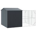 vidaXL Klietka pre vtákov Antracit 425 x 304 x 247 cm Pozinkovaná oceľ