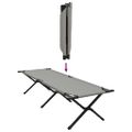 vidaXL Skladacia kempingová posteľ 2 ks Sivá 193 x 69 x 45 cm