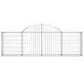 vidaXL Oblúkový gabionový kôš 2 ks 200x30x60/80 cm pozinkované železo
