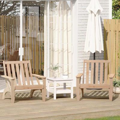 VidaXL záhradné stoličky Adirondack 2 ks masívne drevo borovica