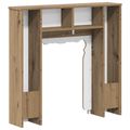vidaXL Rám krbu Dub artisan 93 x 20 x 89 cm Kompozitné drevo