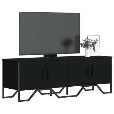 vidaXL TV stolík čierny 122x34x41 cm kompozitné drevo