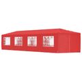 vidaXL Párty stan 1200 x 300 x 255 cm Červená PE a oceľ