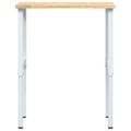 vidaXL pracovný stôl 80x60x(71,5-98) cm masívny dub
