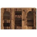 vidaXL Servírovacia skriňa ELST Staré drevo 100 x 35 x 59 cm