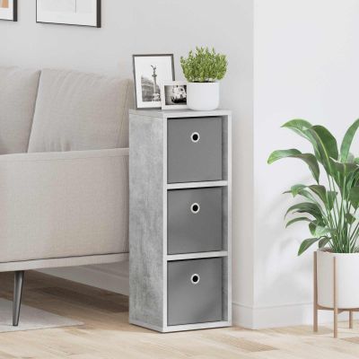 vidaXL Servírovacia skriňa Betónová šedá 25,5 x 22 x 69,5 cm