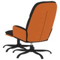 vidaXL Relaxačné kreslo s podnožkou čierne látka