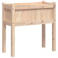 vidaXL Záhradný kvetináč s nohami 70x31x70 cm masívna borovica