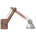 vidaXL Nástenná lampa, industriálny štýl, strieborná, okrúhla E27