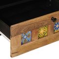 vidaXL TV skrinka Prírodná 80 x 33 x 46 cm Masívne mango drevo