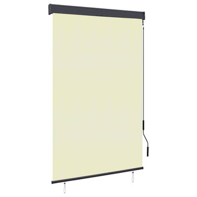 vidaXL Vonkajšia zatemňovacia roleta 120x250 cm krémová