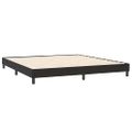vidaXL Posteľný rám boxsping s matracmi čierna 200x220 cm zamat