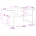 vidaXL Konferenčný stolík Biela 92 x 53 x 45 cm Kompozitné drevo