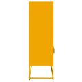 vidaXL Highboard horčicová žltá 68x39x123 cm Oceľ