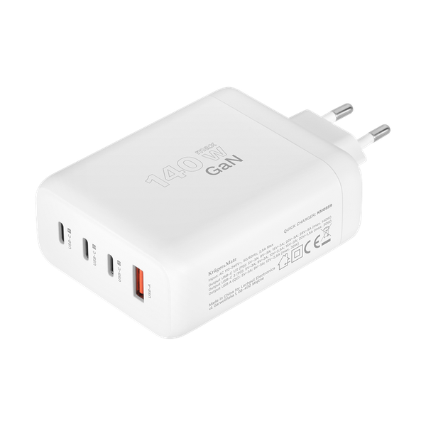 Nabíjačka USB KRUGER & MATZ KM0859 GaN 140W USB-A + 3x USB-C