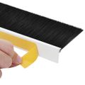 vidaXL Samolepiace tesnenia dverí s kefou 2 ks Biela 100 cm