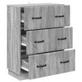 vidaXL Zásuvkový kabinet Sivá sonoma 66 x 34,5 x 87 cm