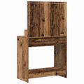 vidaXL Toaletný stolík Staré drevo 75,5 x 41 x 135 cm Kompozitné drevo