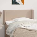 vidaXL Čelo postele so záhybmi kapučínové 103x16x78/88 cm umelá koža
