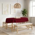 vidaXL Uterák na stôl Oválny Víno červené 160 x 220 cm