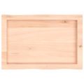 vidaXL Stolová doska 60x40x(2-4) cm neošetrený masív živé hrany