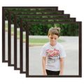 vidaXL Fotorámiky na stôl, koláž 5 ks, čierne 30x30 cm, MDF