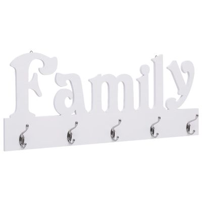 vidaXL Nástenný vešiak FAMILY 74x29,5 cm