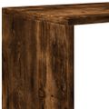 vidaXL Knižnica 3-poschodová dymový dub 99x29x99 cm kompozitné drevo