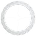 vidaXL Tienidlo na lampu biele Ø40x26 cm prútené