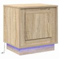 vidaXL Nočný stolík 2 ks Sonoma dub 44 x 34,5 x 45 cm Kompozitné drevo