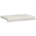vidaXL Vankúš na lavičku Pl plush kord Krémová Hĺbka 35 cm
