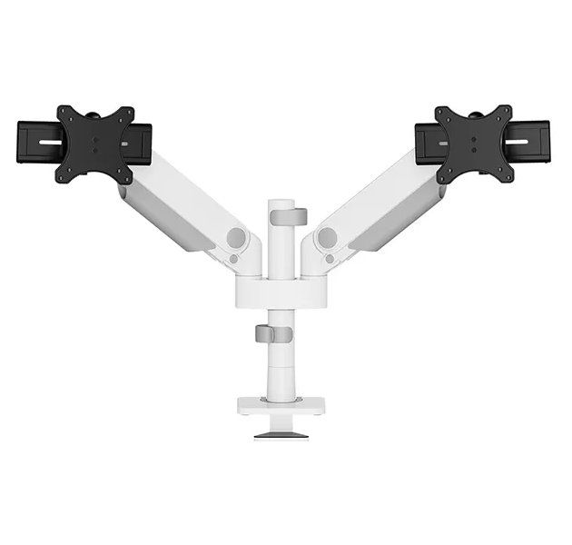 Neomounts DS65S-950WH2  Neomounts NEXT One SL Desk Mount, double display, sliding VESA (topfix clamp/grommet), white Držák, VESA, stolní, pro 2 ploché/zakrivené monitory, úhloprícka 24–34", náklon 140°, otácení 180°, rotace 180°, nosnost 22kg, bí
