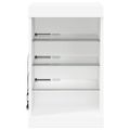 vidaXL Komoda s LED svetlami biela 41x37x67 cm